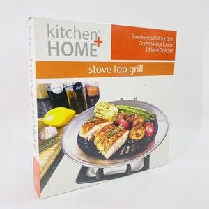 Stove Top Grill Pan - Smokeless Nonstick Indoor Grill Plate for Gas & Electric